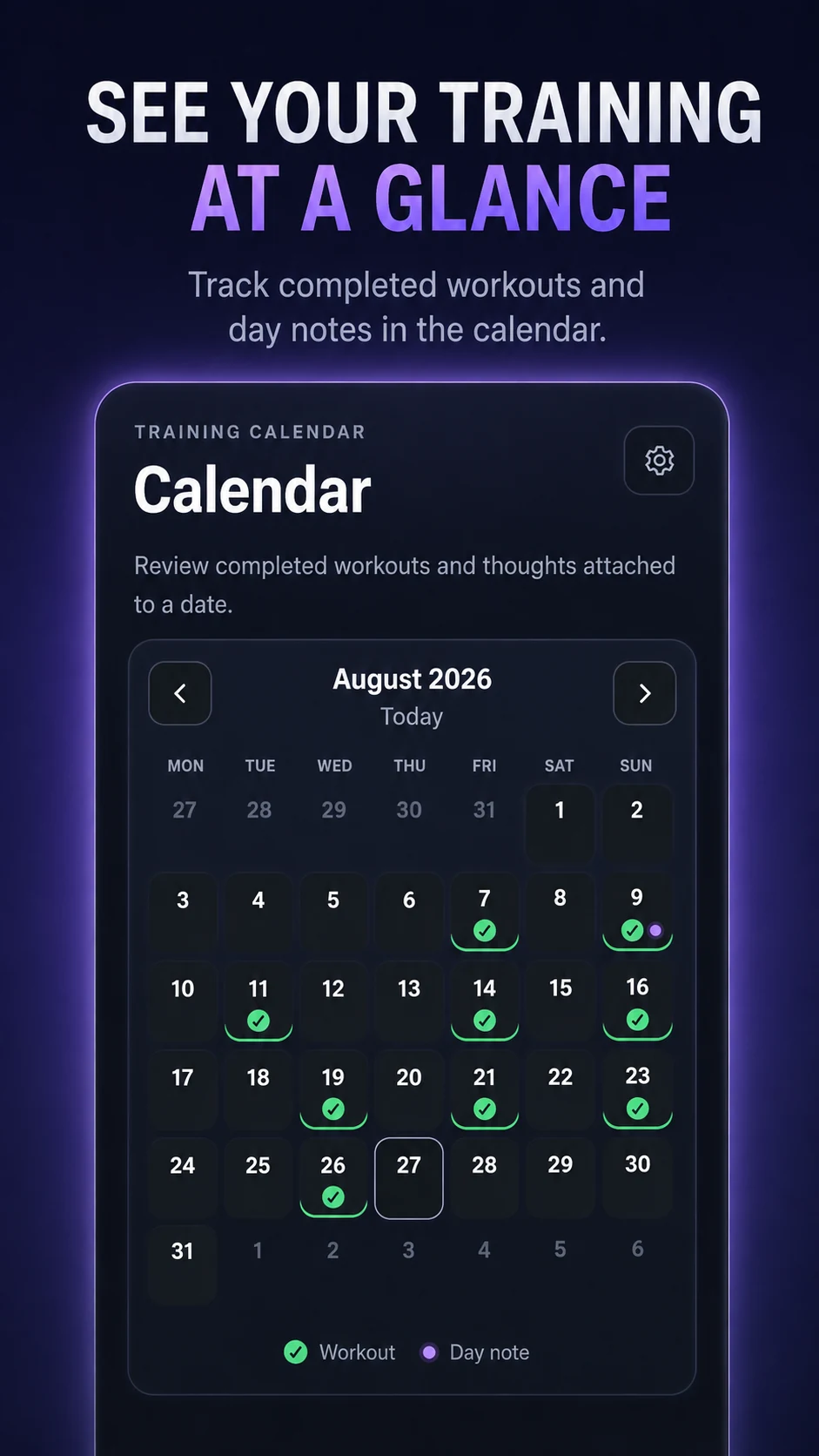 OVRSET training calendar